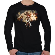PRINTFASHION Gaara - Férfi hosszú ujjú póló - Fekete férfi póló