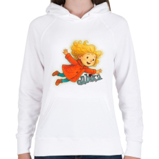 PRINTFASHION Gabika - Női kapucnis pulóver - Fehér