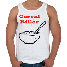 PRINTFASHION gabona gyilkos - Férfi atléta - Fehér