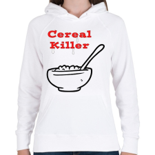 PRINTFASHION gabona gyilkos - Női kapucnis pulóver - Fehér női pulóver, kardigán