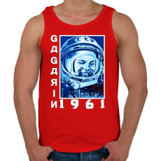 PRINTFASHION Gagarin 1961 - Férfi atléta - Piros