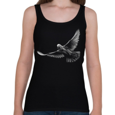 PRINTFASHION Galamb portré - Női atléta - Fekete női trikó