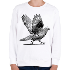 PRINTFASHION Galamb rajz - Gyerek pulóver - Fehér