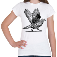 PRINTFASHION Galamb rajz - Női póló - Fehér női póló