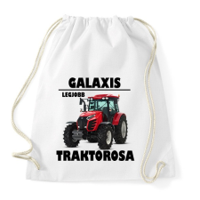 PRINTFASHION Galaxis legjobb traktoros  - Sportzsák, Tornazsák - Fehér tornazsák