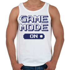 PRINTFASHION Game mode on - Férfi atléta - Fehér atléta, trikó
