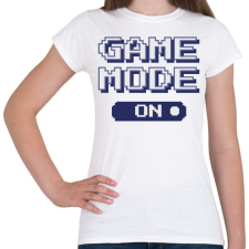 PRINTFASHION Game mode on - Női póló - Fehér női póló