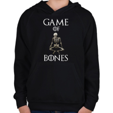 PRINTFASHION game of bones - Gyerek kapucnis pulóver - Fekete gyerek pulóver, kardigán