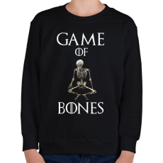 PRINTFASHION game of bones - Gyerek pulóver - Fekete