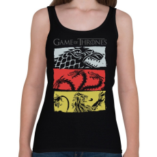 PRINTFASHION Game of Thrones - Női atléta - Fekete