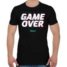 PRINTFASHION GAME OVER - Férfi póló - Fekete
