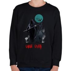 PRINTFASHION game over - Gyerek pulóver - Fekete