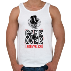 PRINTFASHION Game over - legénybúcsú - Férfi atléta - Fehér