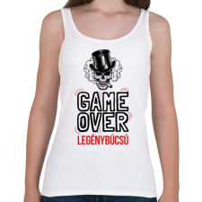 PRINTFASHION Game over - legénybúcsú - Női atléta - Fehér női trikó