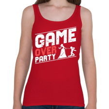 PRINTFASHION GAME OVER - Női atléta - Cseresznyepiros női trikó