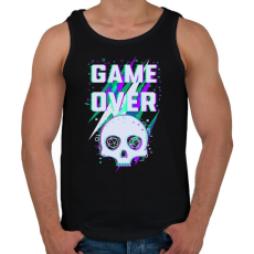 PRINTFASHION Game Over (sötét) - Férfi atléta - Fekete