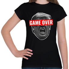 PRINTFASHION Game Over Trump Design - Női póló - Fekete