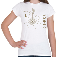 PRINTFASHION Game with the Sun - Női póló - Fehér női póló