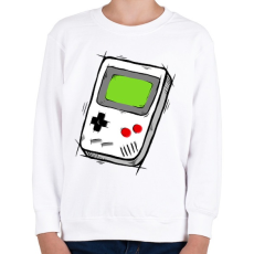 PRINTFASHION GameBoy - Gyerek pulóver - Fehér