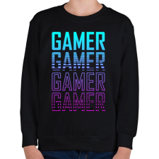 PRINTFASHION Gamer 1 - Gyerek pulóver - Fekete gyerek pulóver, kardigán