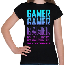 PRINTFASHION Gamer 1 - Női póló - Fekete