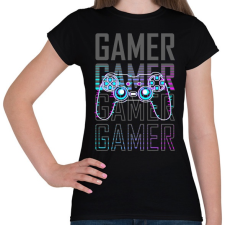 PRINTFASHION Gamer 2 - Női póló - Fekete női póló