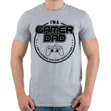 PRINTFASHION Gamer Dad - Férfi póló - Sport szürke férfi póló