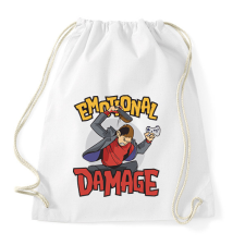 PRINTFASHION Gamer dühkitörés érzelmi károsult - Sportzsák, Tornazsák - Fehér tornazsák