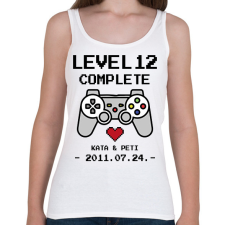 PRINTFASHION Gamer évforduló - Női atléta - Fehér női trikó