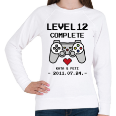 PRINTFASHION Gamer évforduló - Női pulóver - Fehér