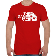 PRINTFASHION Gamer Face - Férfi póló - Piros