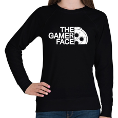 PRINTFASHION Gamer Face - Női pulóver - Fekete