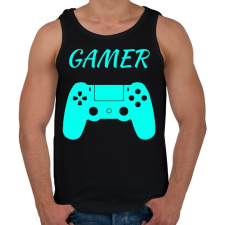 PRINTFASHION GAMER  - Férfi atléta - Fekete atléta, trikó