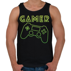 PRINTFASHION Gamer  - Férfi atléta - Fekete