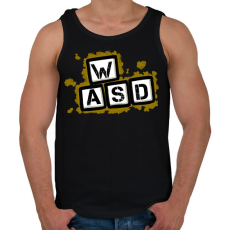 PRINTFASHION Gamer - Férfi atléta - Fekete