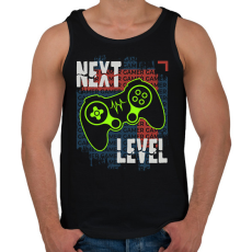 PRINTFASHION gamer - Férfi atléta - Fekete