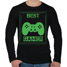 PRINTFASHION Gamer  - Férfi hosszú ujjú póló - Fekete férfi póló