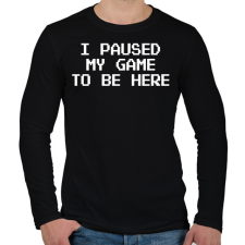 PRINTFASHION Gamer - Férfi hosszú ujjú póló - Fekete férfi póló