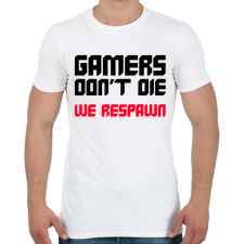 PRINTFASHION Gamer - Férfi póló - Fehér férfi póló