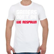 PRINTFASHION Gamer - Férfi póló - Fehér