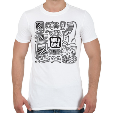 PRINTFASHION gamer - Férfi póló - Fehér férfi póló