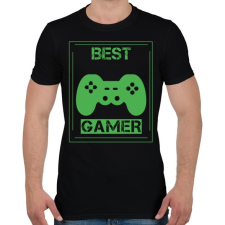 PRINTFASHION Gamer  - Férfi póló - Fekete férfi póló