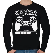 PRINTFASHION Gamer - Férfi pulóver - Fekete férfi pulóver, kardigán