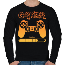 PRINTFASHION Gamer - Férfi pulóver - Fekete