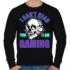 PRINTFASHION Gamer - Férfi pulóver - Fekete