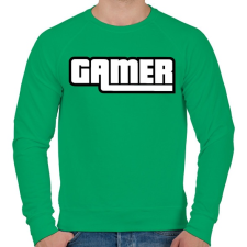 PRINTFASHION Gamer GTA style - Férfi pulóver - Zöld férfi pulóver, kardigán