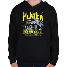 PRINTFASHION gamer - Gyerek kapucnis pulóver - Fekete gyerek pulóver, kardigán