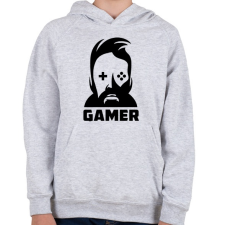 PRINTFASHION GAMER - Gyerek kapucnis pulóver - Sport szürke gyerek pulóver, kardigán