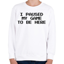 PRINTFASHION Gamer - Gyerek pulóver - Fehér gyerek pulóver, kardigán