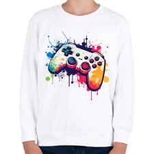 PRINTFASHION gamer - Gyerek pulóver - Fehér gyerek pulóver, kardigán